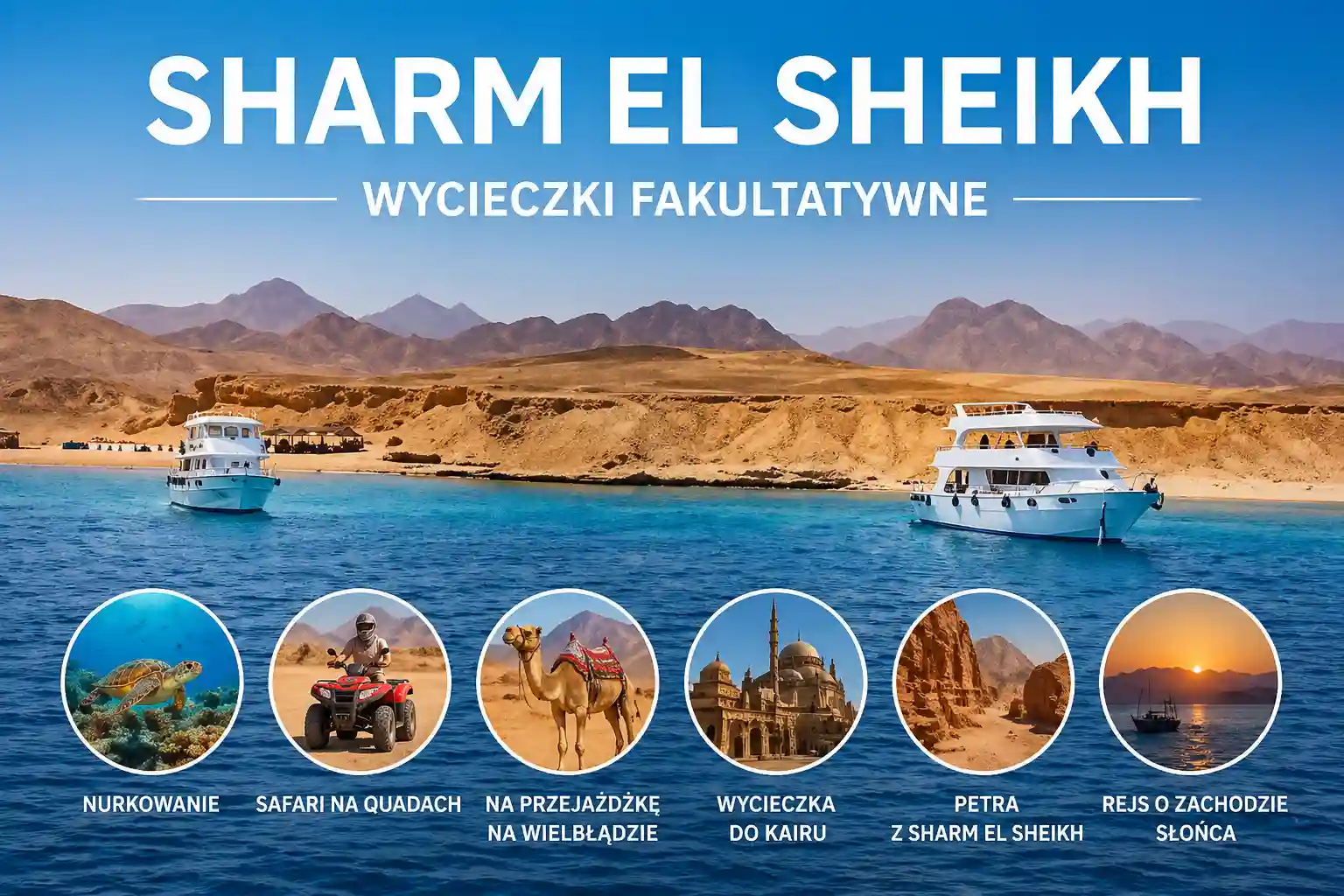Sharm El Sheikh wycieczki fakultatywne – rejsy po Morzu Czerwonym: przewodnik turystyczny 2026