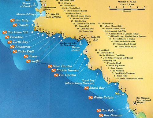 Mapa Sharm el Sheikh